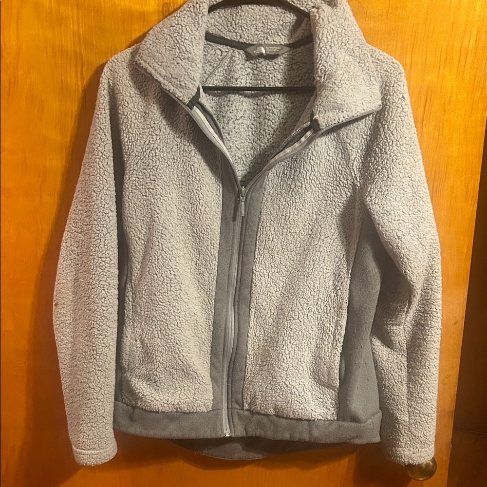 The North Face Women's Light Gray Teddy Jacket